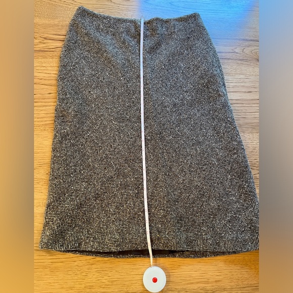 Eddie Bauer Wool Blend Skirt Size 8 Brown Tweed - Picture 6 of 6